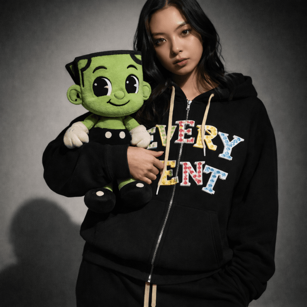 Every Cent bubble hoodie lifestyle